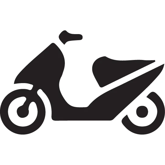 Hurtle Expedition Gray Moped / Vespa