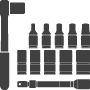 Husky 70 Pc Mechanics Tool Set Silver Socket